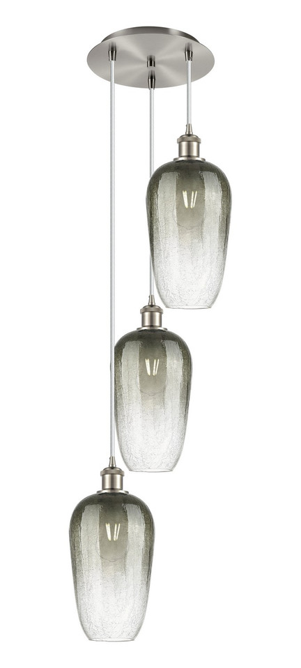 Innovations - 113B-3P-SN-G484-7SL - Three Light Pendant - Ballston - Brushed Satin Nickel