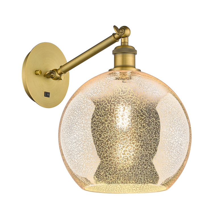 Innovations - 317-1W-BB-G128-10 - One Light Wall Sconce - Ballston - Brushed Brass