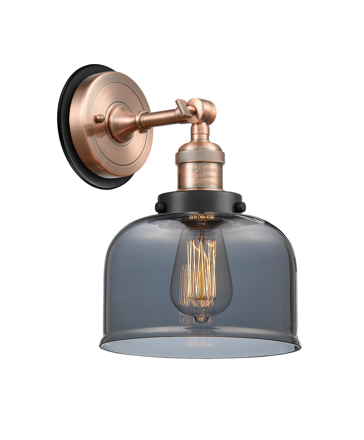 Innovations - 203AC-BPBK-HRBK-G73 - One Light Wall Sconce - Franklin Restoration - Antique Copper