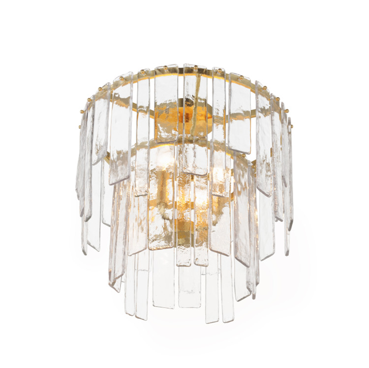 Maxim - 21833AGGL - Four Light Semi-Flush / Pendant - Warren - Gold Leaf