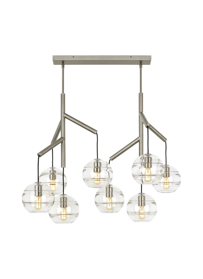 Visual Comfort Modern - 700SDNMPL2CS - Eight Light Chandelier - Sedona - Satin Nickel