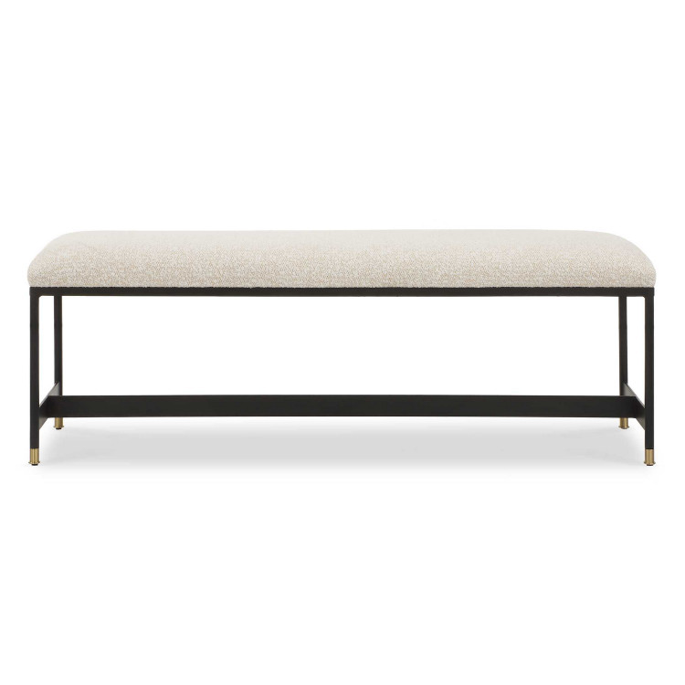 Uttermost - 23925 - Bench - Halston - Matte Black