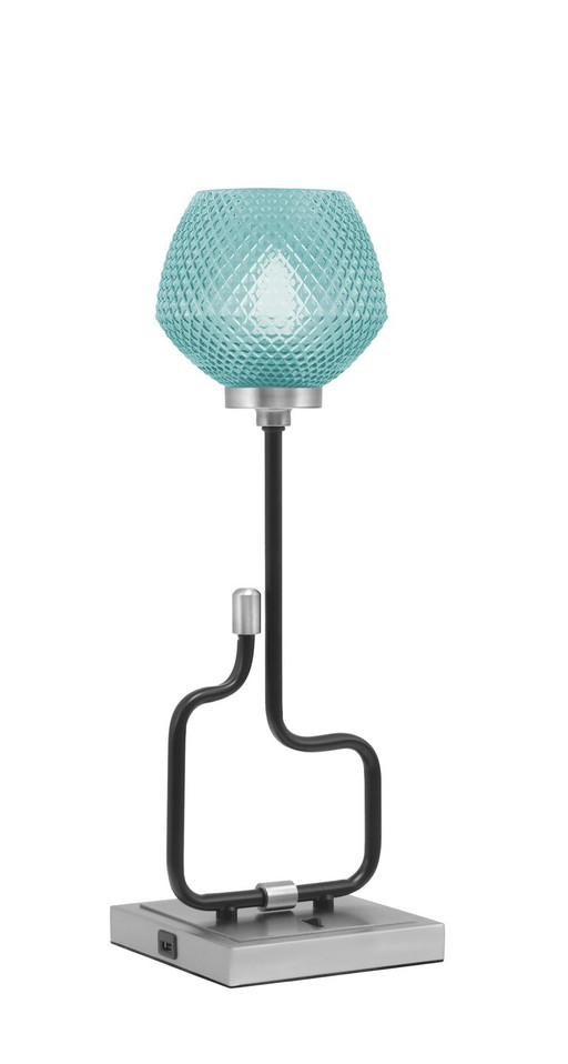 Toltec Lighting - 60-MBGP-4625 - One Light Accent Lamp - Sandia - Matte Black & Graphite