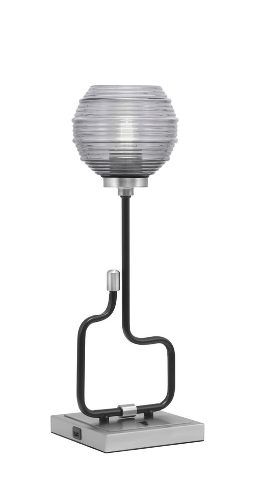 Toltec Lighting - 60-MBGP-5112 - One Light Accent Lamp - Sandia - Matte Black & Graphite