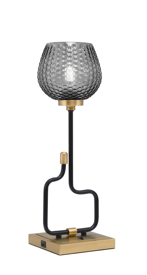 Toltec Lighting - 60-MBNAB-4602 - One Light Accent Lamp - Sandia - Matte Black & New Age Brass
