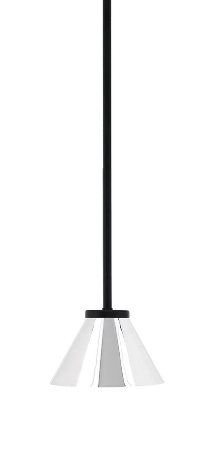 Toltec Lighting - 6201-MB-421-CH - One Light Mini Pendant - Sandia - Matte Black