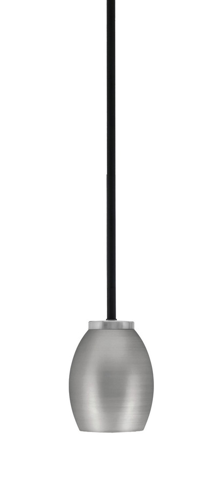 Toltec Lighting - 6201-MBGP-426-GP - One Light Mini Pendant - Sandia - Matte Black & Graphite