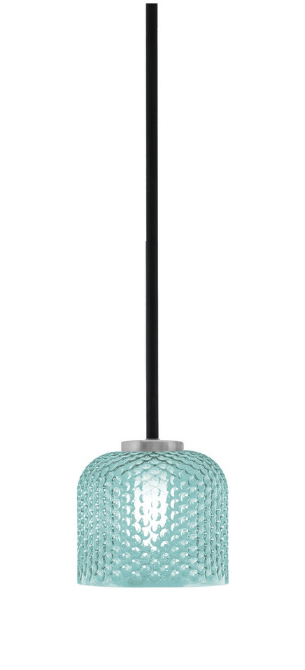 Toltec Lighting - 6201-MBGP-4615 - One Light Mini Pendant - Sandia - Matte Black & Graphite