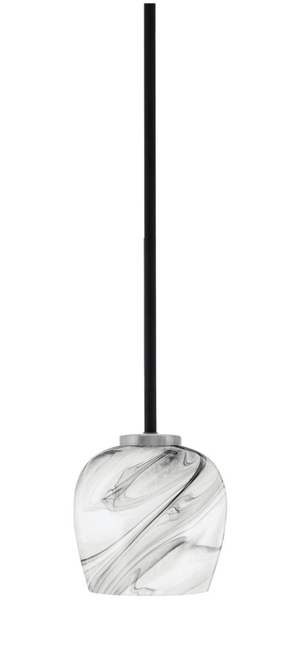 Toltec Lighting - 6201-MBGP-4819 - One Light Mini Pendant - Sandia - Matte Black & Graphite