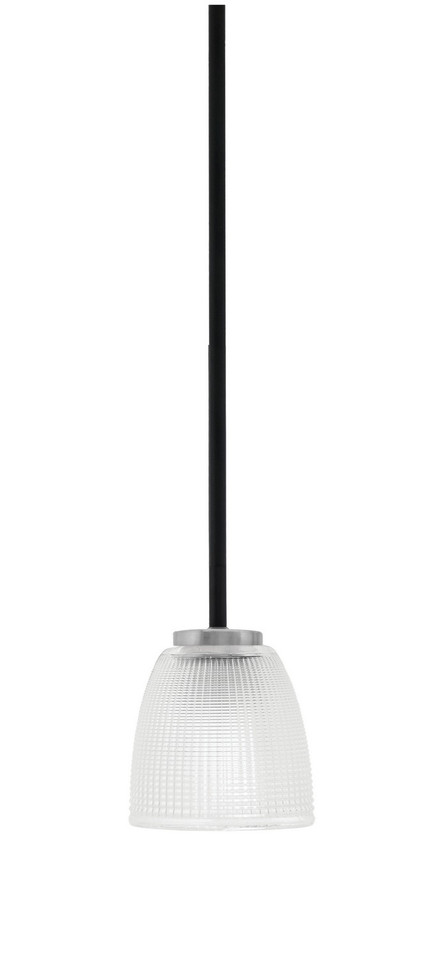 Toltec Lighting - 6201-MBGP-500 - One Light Mini Pendant - Sandia - Matte Black & Graphite
