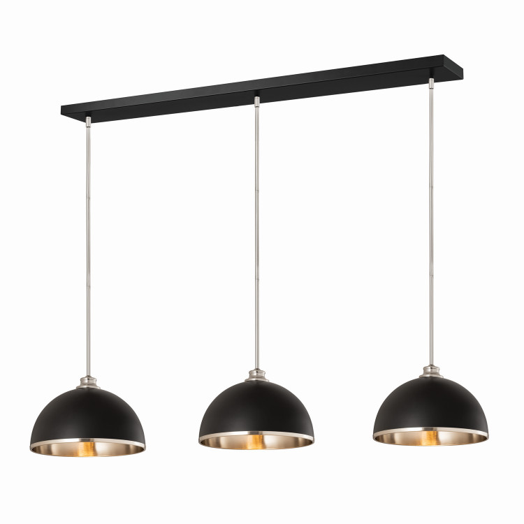 Z-Lite - 1004P14-3L-MB-BN - Three Light Pendant - Landry - Matte Black + Brushed Nickel Z-Lite - 1004P14-3L-MB-BN - Three Light Pendant - Landry - Matte Black + Brushed Nickel