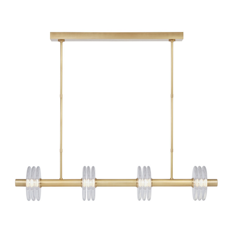 Visual Comfort Modern - KWLS20927CNB - LED Linear Chandelier - Laurel - Natural Brass