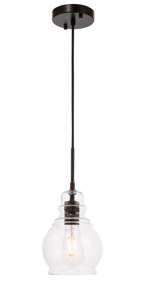 Elegant Lighting - LD6201BK - One Light Pendant - Pierce - Black Elegant Lighting - LD6201BK - One Light Pendant - Pierce - Black