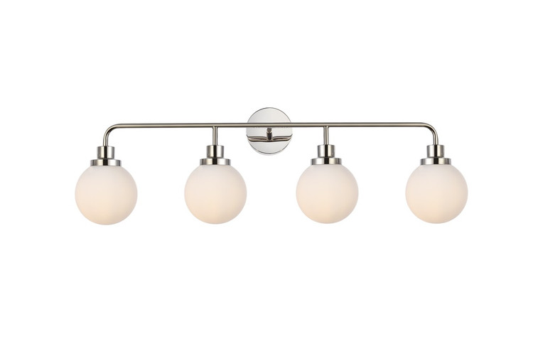 Elegant Lighting - LD7036W38PN - Four Light Bath - Hanson - Polished Nickel