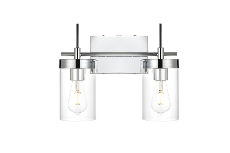 Elegant Lighting - LD7319W14CH - Two Light Bath Sconce - Benny - Chrome