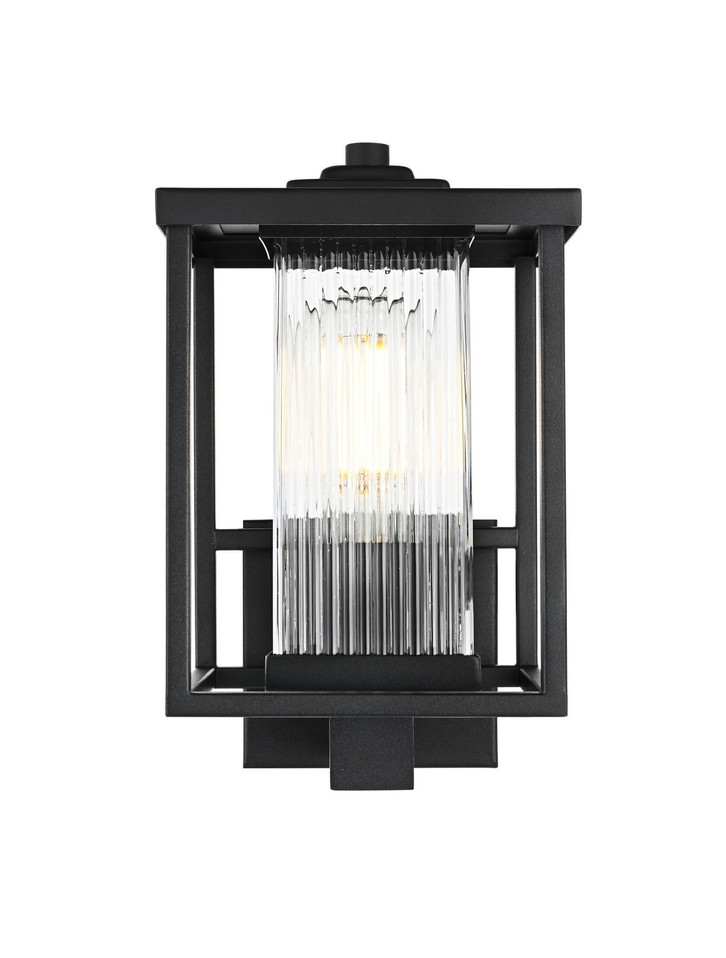 Elegant Lighting - OD302W12BK - One Light Outdoor Wall Sconce - Dover - Black