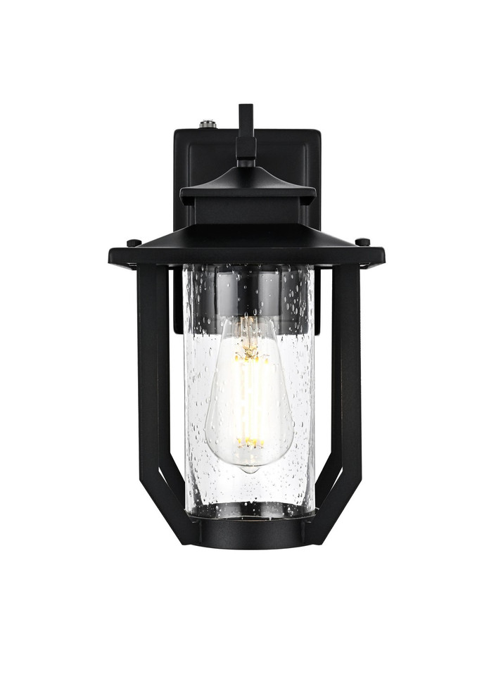 Elegant Lighting - OD326W13BK - One Light Outdoor Wall Sconce - Wensley - Black