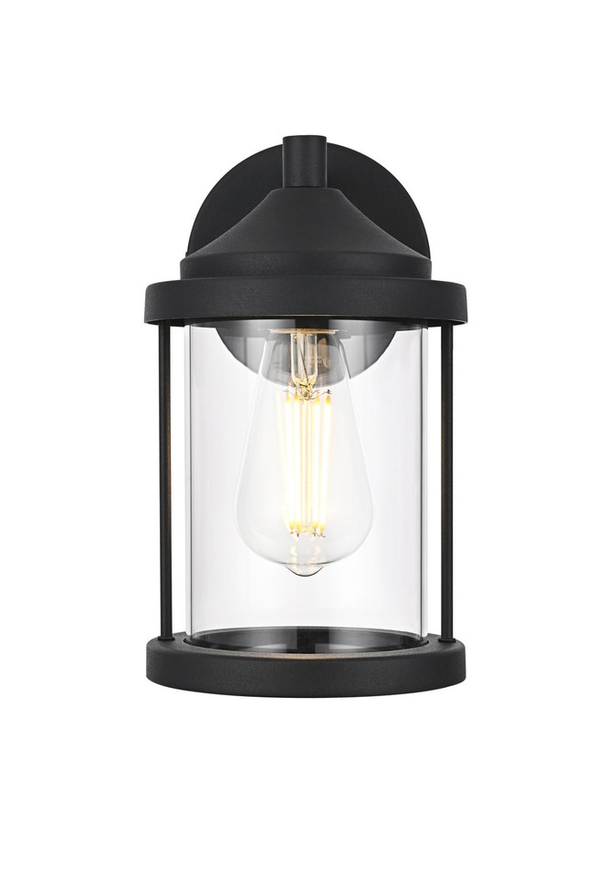 Elegant Lighting - OD402W10BK - One Light Outdoor Wall Sconce - Roy - Black