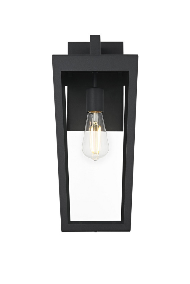 Elegant Lighting - OD405W18BK - One Light Outdoor Wall Sconce - William - Black