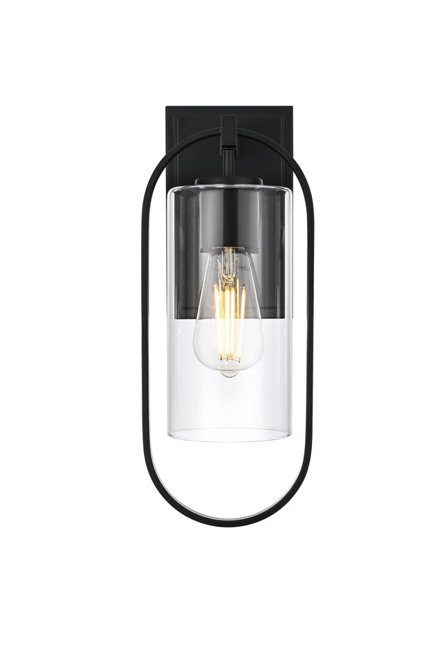 Elegant Lighting - OD811W15BK - One Light Outdoor Wall Sconce - Jaxson - Black