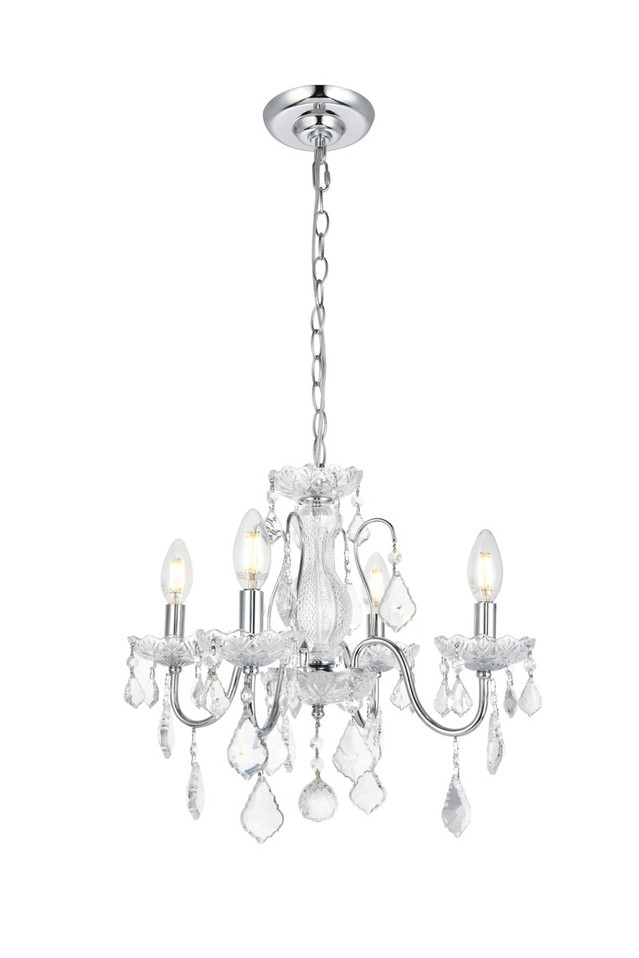 Elegant Lighting - V2015D17C/RC - Four Light Pendant - St. Francis - Chrome Elegant Lighting - V2015D17C/RC - Four Light Pendant - St. Francis - Chrome