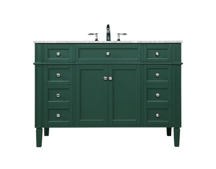Elegant Lighting - VF12548GN - Single Bathroom Vanity - Park Avenue - green