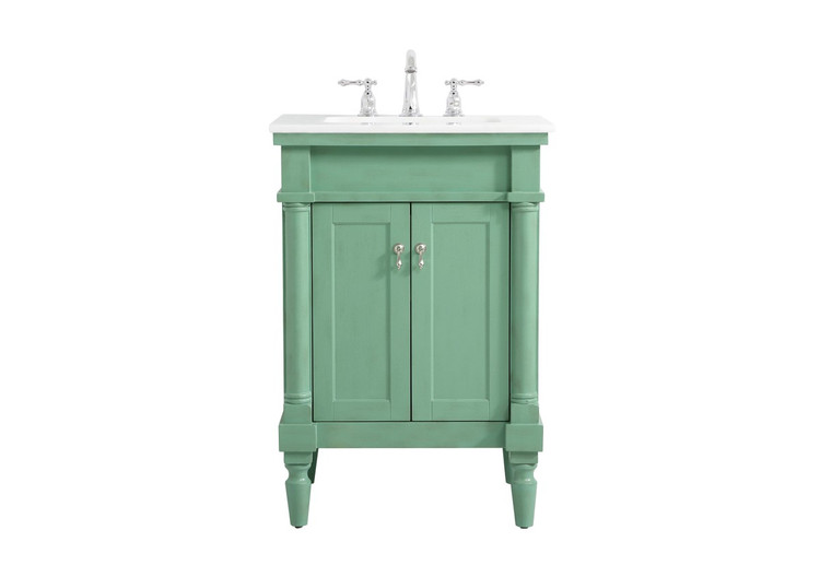 Elegant Lighting - VF13024VM-VW - Single Bathroom Vanity - Lexington - Vintage mint