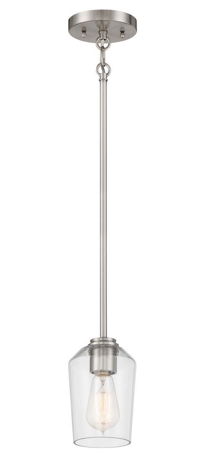 Craftmade - 56191-BNK - One Light Mini Pendant - Shayna - Brushed Polished Nickel