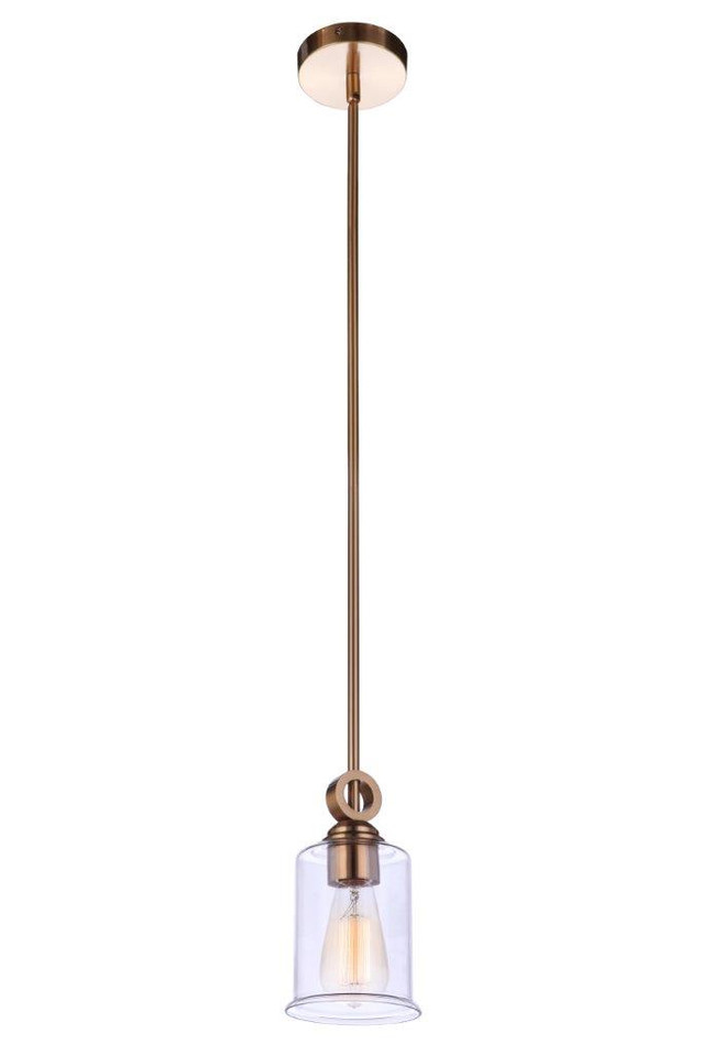 Craftmade - 56491-SB - One Light Mini Pendant - Romero - Satin Brass