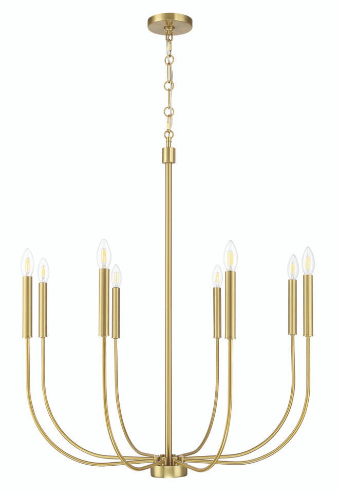Craftmade - 59828-SB - Eight Light Chandelier - Traci - Satin Brass