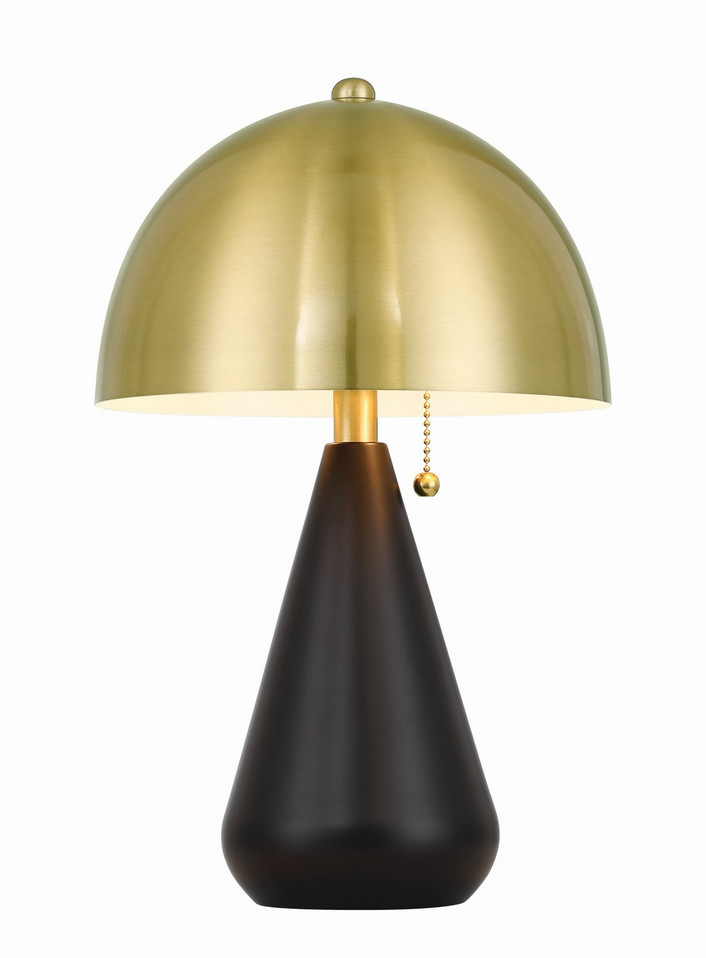 Craftmade - 87014FBSB-T - Two Light Table Lamp - Shelby - Flat Black/Satin Brass