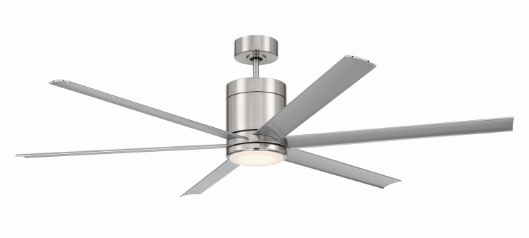 Craftmade - TTE65BNK6 - 65 Ceiling Fan - Tate - Brushed Polished Nickel