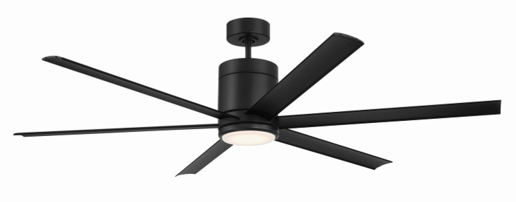Craftmade - TTE65FB6 - 65 Ceiling Fan - Tate - Flat Black