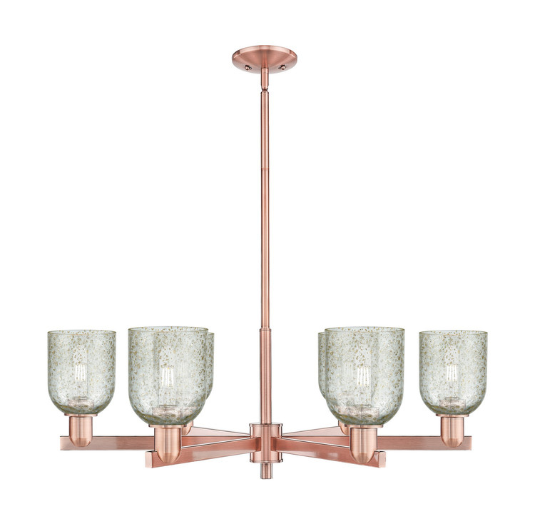 Innovations - 716-6CR-AC-G259 - Six Light Chandelier - Arcadia - Antique Copper