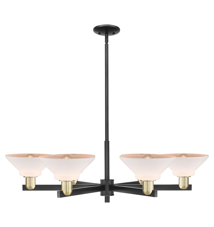 Innovations - 716-6CR-BAB-G131 - Six Light Chandelier - Arcadia - Black Antique Brass