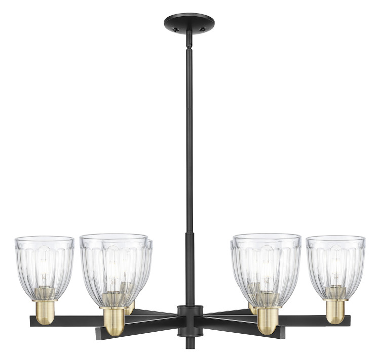 Innovations - 716-6CR-BAB-G442 - Six Light Chandelier - Arcadia - Black Antique Brass
