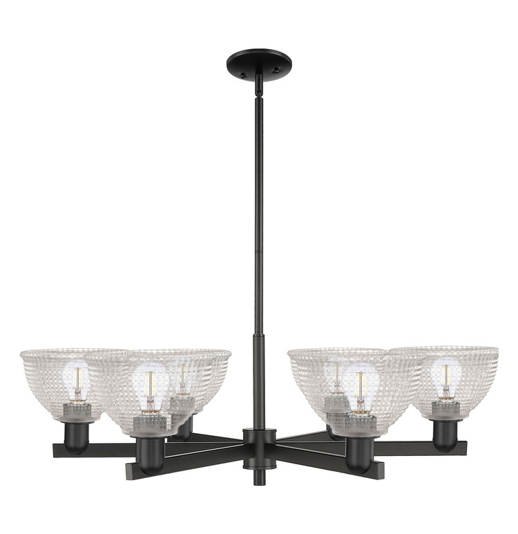 Innovations - 716-6CR-BK-G422 - Six Light Chandelier - Arcadia - Matte Black
