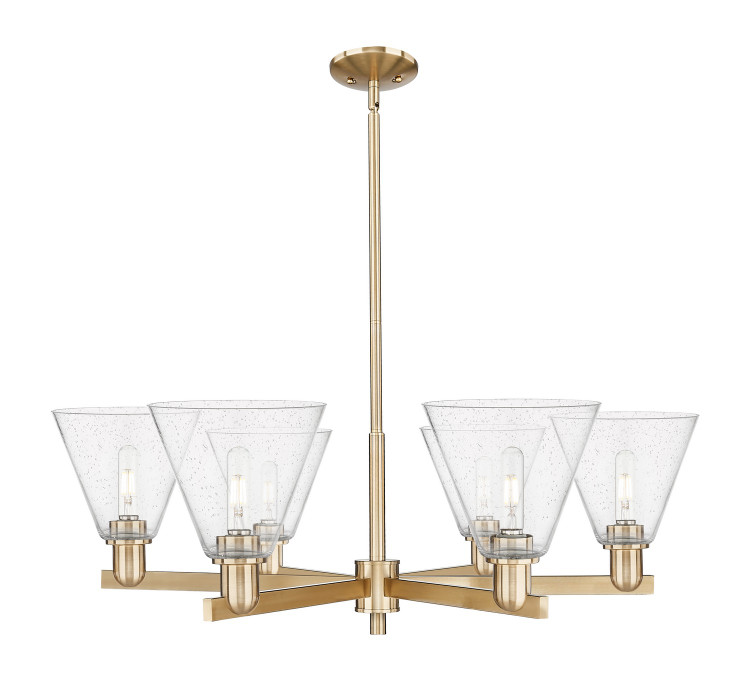 Innovations - 716-6CR-CB-GBC-84 - Six Light Chandelier - Arcadia - Champagne Bronze
