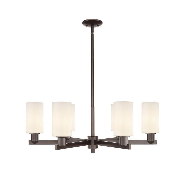 Innovations - 716-6CR-OB-G801 - Six Light Chandelier - Arcadia - Oil Rubbed Bronze