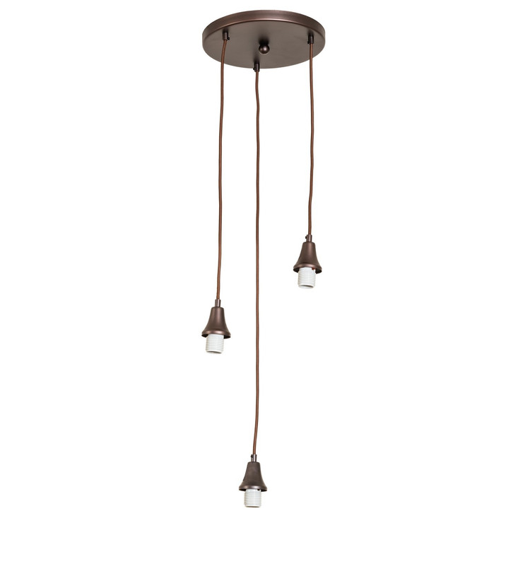 Meyda Tiffany - 287132 - Three Light Pendant Hardware - Pendant Hardware - Mahogany Bronze