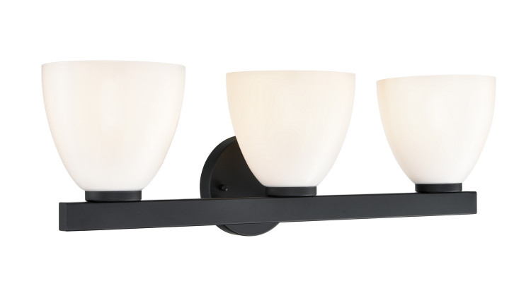 Millennium - 49003-MB - Three Light Vanity - Apria - Matte Black