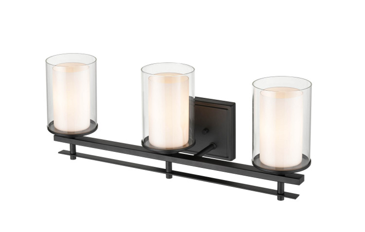 Millennium - 5503-MB - Three Light Wall Sconce - Huderson - Matte Black