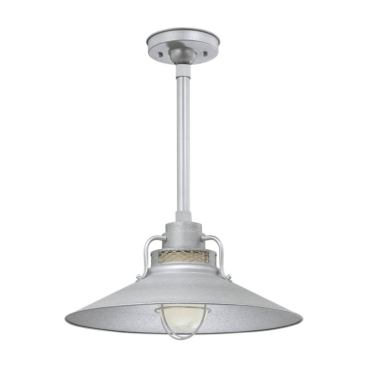 Millennium - RRRS18-GA - One Light Pendant - R Series - Galvanized
