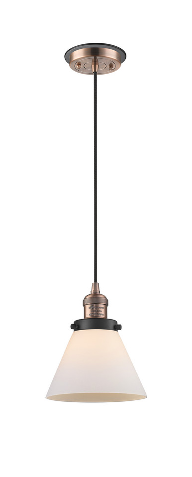 Innovations - 201CBP-ACBK-G41 - One Light Mini Pendant - Franklin Restoration - Antique Copper