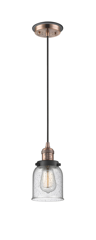 Innovations - 201CBP-ACBK-G54 - One Light Mini Pendant - Franklin Restoration - Antique Copper
