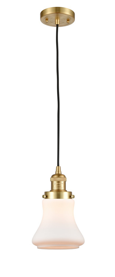 Innovations - 201C-SG-G191-LED - LED Mini Pendant - Franklin Restoration - Satin Gold