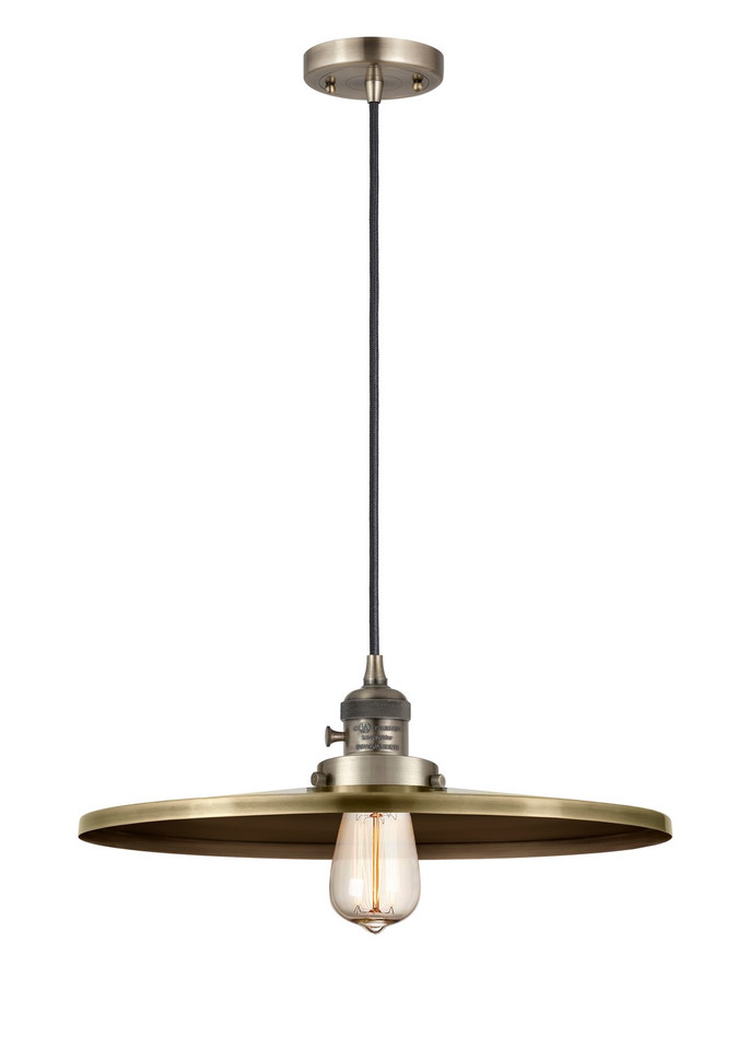 Innovations - 201CSW-AB-MFR-AB-16 - One Light Mini Pendant - Franklin Restoration - Antique Brass