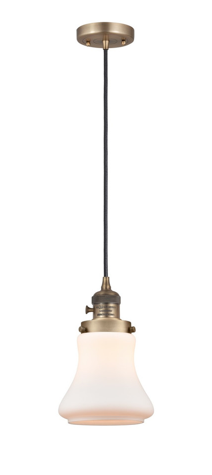 Innovations - 201CSW-BB-G191-LED - LED Mini Pendant - Franklin Restoration - Brushed Brass