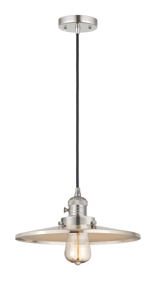 Innovations - 201CSW-PN-MFR-PN-12 - One Light Mini Pendant - Franklin Restoration - Polished Nickel