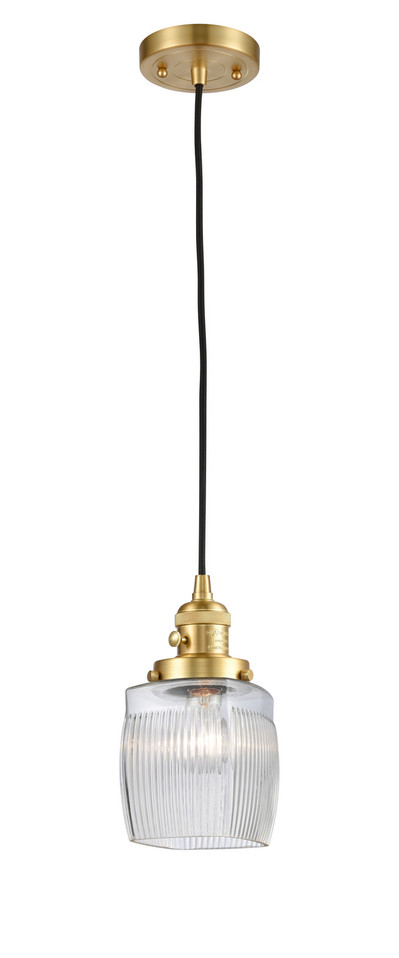 Innovations - 201CSW-SG-G302 - One Light Mini Pendant - Franklin Restoration - Satin Gold